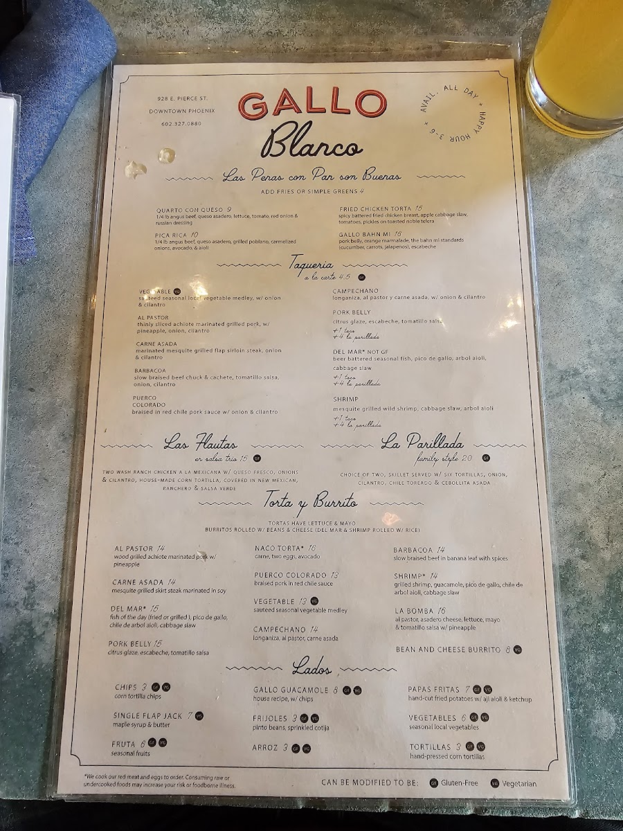 Gallo Blanco Menu - Image 5