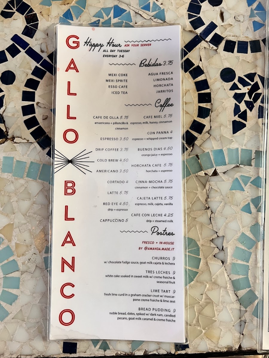 Gallo Blanco Menu - Image 6